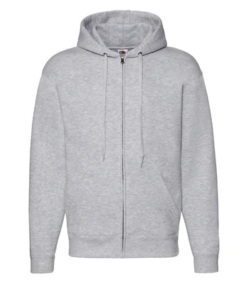 Fruit of the Loom Fruit of the Loom Premium Zip Hooded Sweatshirt in HEA