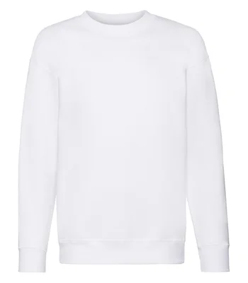 Fruit of the Loom Fruit of the Loom Kids Premium Drop Shoulder Sweatshirt in WHI