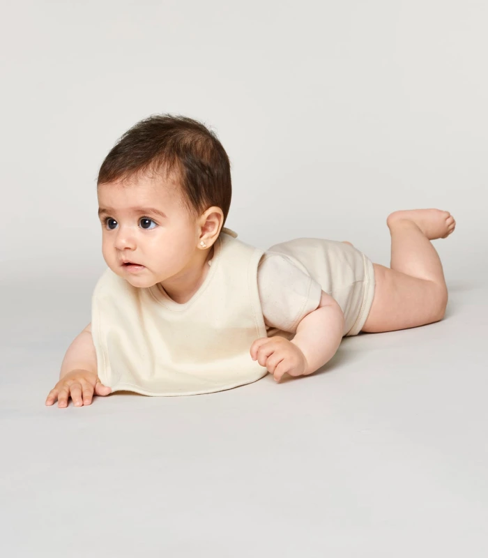 Stanley/Stella Stanley/Stella Baby Bib STAU029 in White