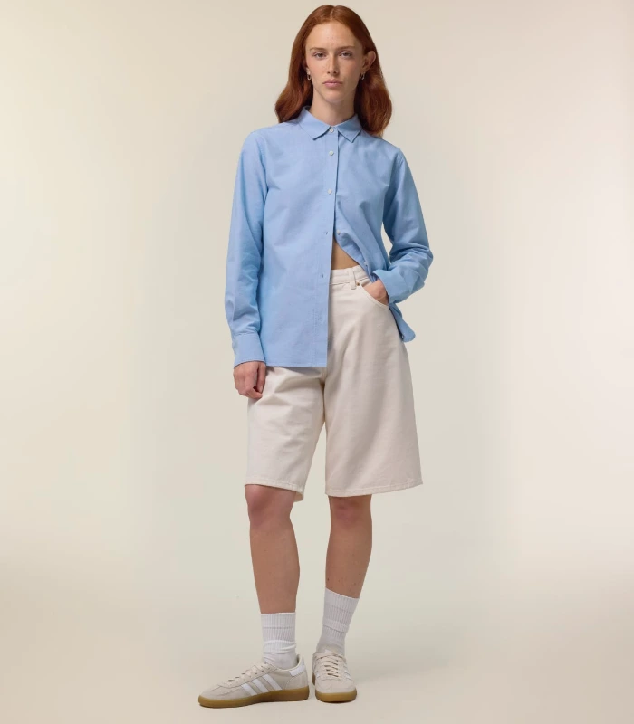 Stanley/Stella Stanley/Stella Stella Oxford Shirt STWW971 in Beige Oxford