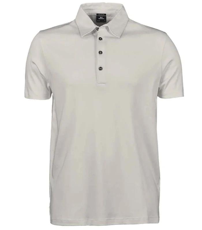 Tee Jays Tee Jays Pima Cotton Interlock Polo Shirt in Cement