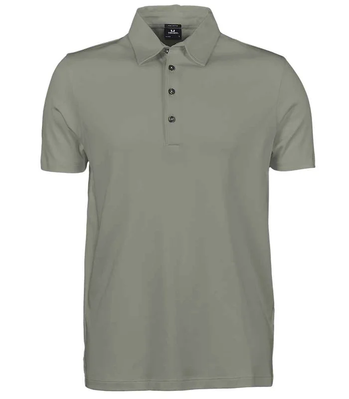 Tee Jays Tee Jays Pima Cotton Interlock Polo Shirt in Sage