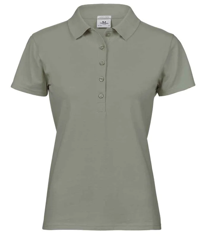 Tee Jays Tee Jays Ladies Luxury Stretch Polo Shirt in Sage