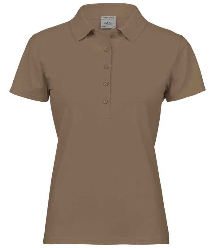 Tee Jays Tee Jays Ladies Luxury Stretch Polo Shirt in Wood