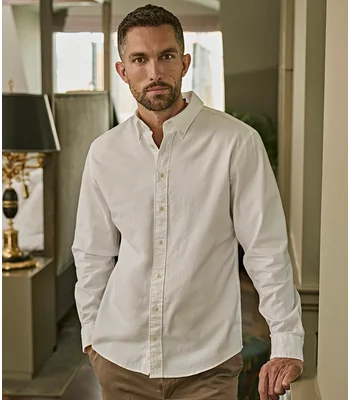 Tee Jays Tee Jays Perfect Long Sleeve Oxford Shirt in LBL