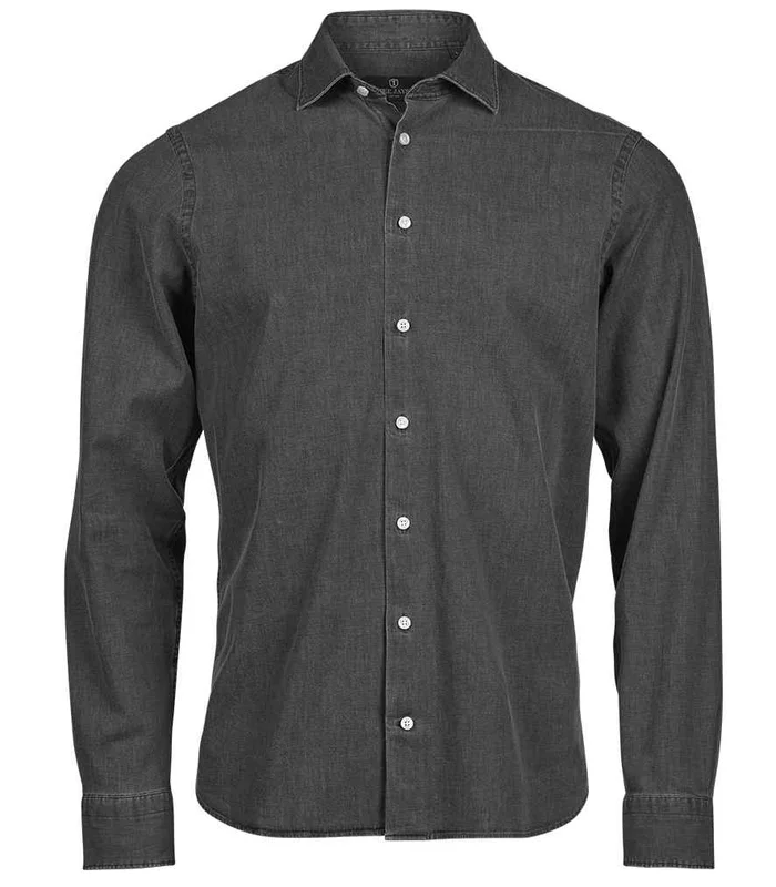 Tee Jays Tee Jays Denim Shirt in Black Denim
