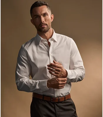 Tee Jays Tee Jays Luxury Stretch Long Sleeve Shirt in LBL