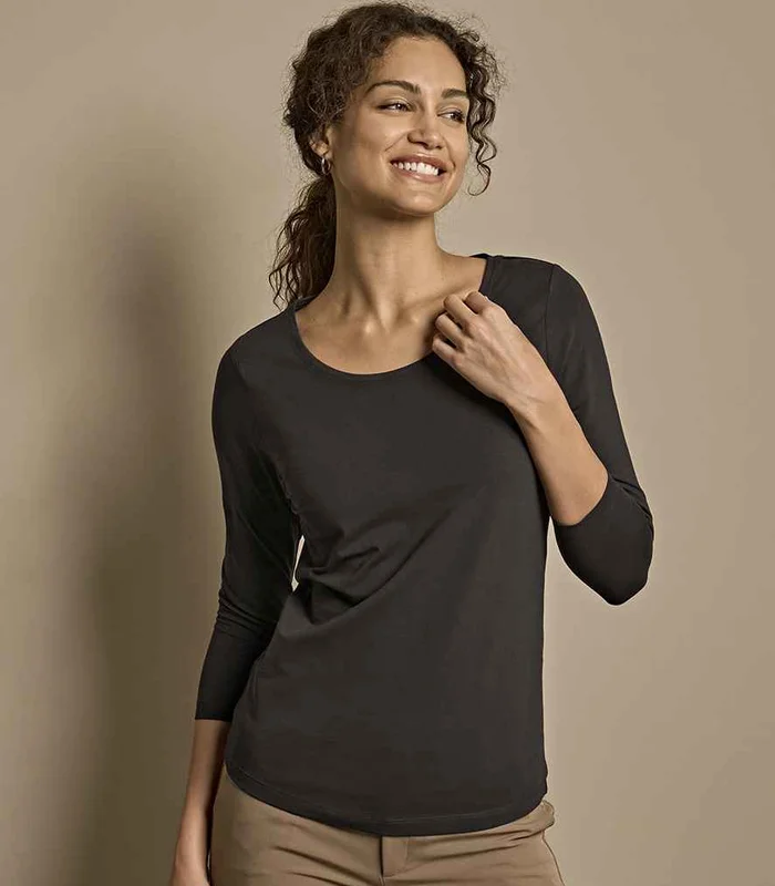 Tee Jays Tee Jays Ladies Stretch 3/4 Sleeve T-Shirt in NAV