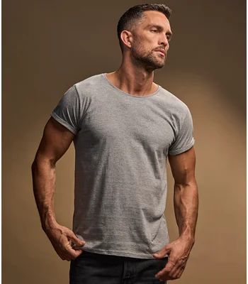 Tee Jays Tee Jays Roll-Up T-Shirt in HEA