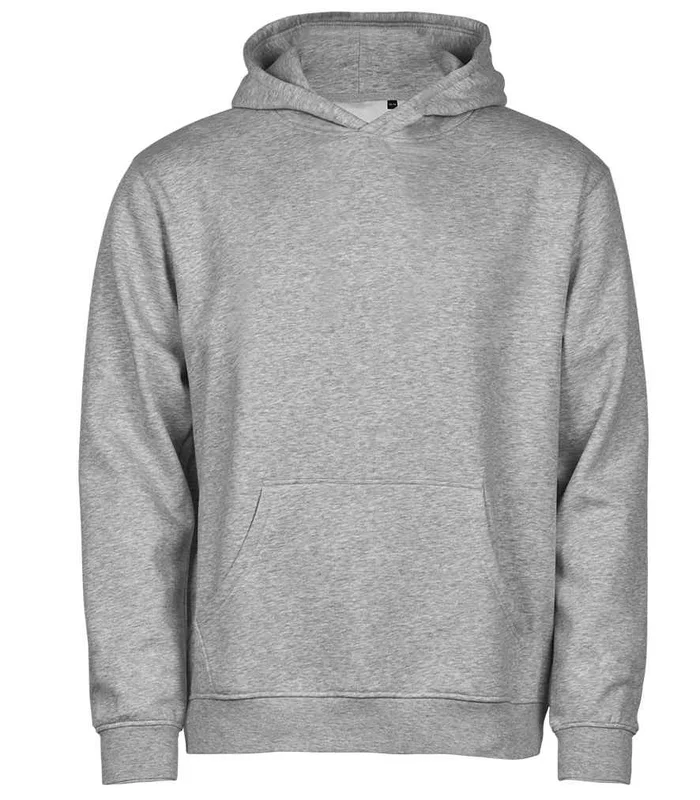 Tee Jays Tee Jays Kids Unlabeled Hooded Sweatshirt in Heather Grey