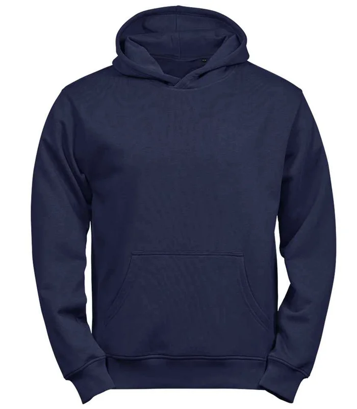 Tee Jays Tee Jays Kids Unlabeled Hooded Sweatshirt in Navy