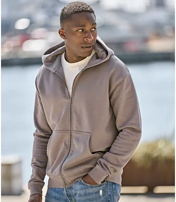 Tee Jays Tee Jays Urban Hooded Full Zip Sweatshirt in CEM