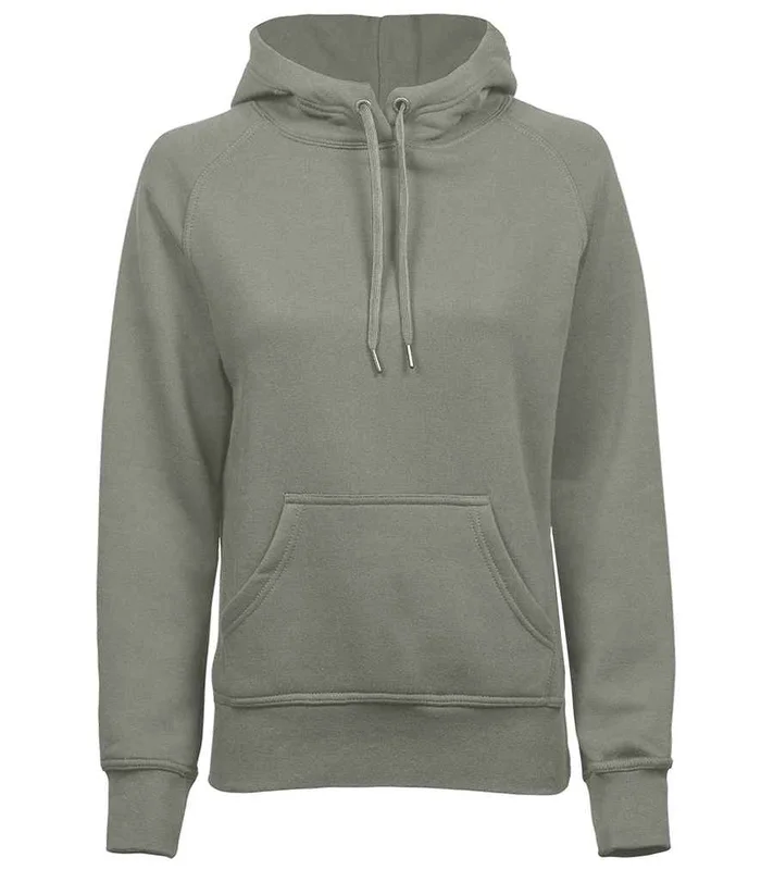 Tee Jays Tee Jays Ladies Raglan Hooded Sweatshirt in Sage
