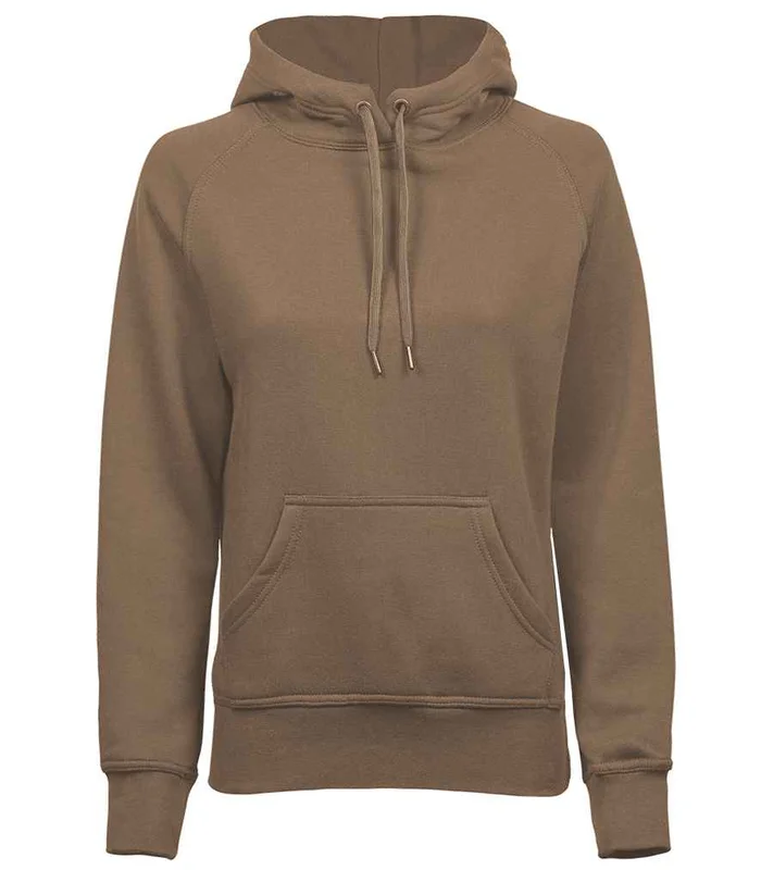 Tee Jays Tee Jays Ladies Raglan Hooded Sweatshirt in Wood