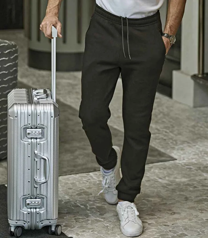 Tee Jays Tee Jays Ribbed Interlock Sweat Pants in BLK