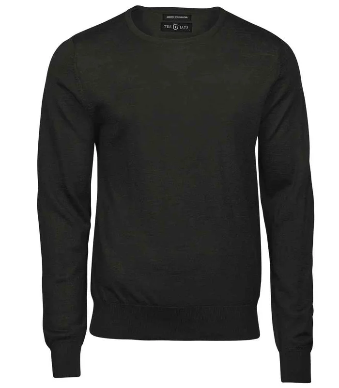 Tee Jays Tee Jays Merino Blend Crew Neck Sweater in Pine