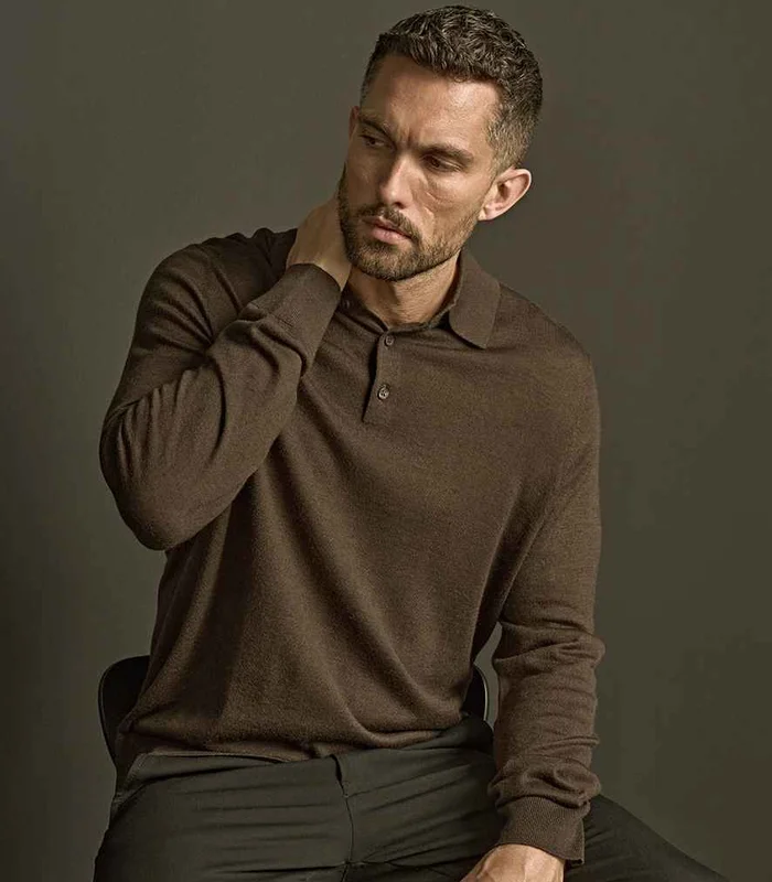 Tee Jays Tee Jays Knitted Polo Shirt in Pine