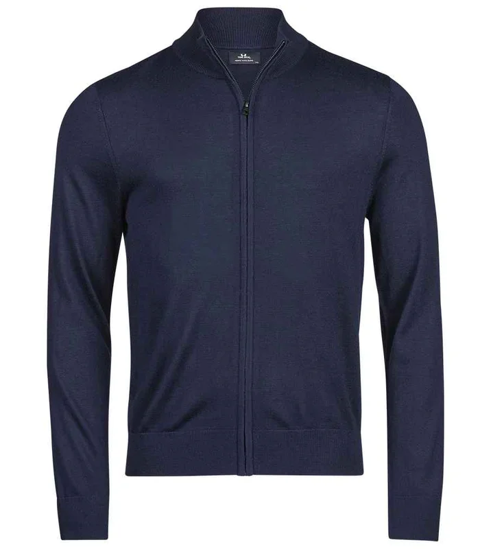 Tee Jays Tee Jays Knitted Full Zip Sweater in Navy