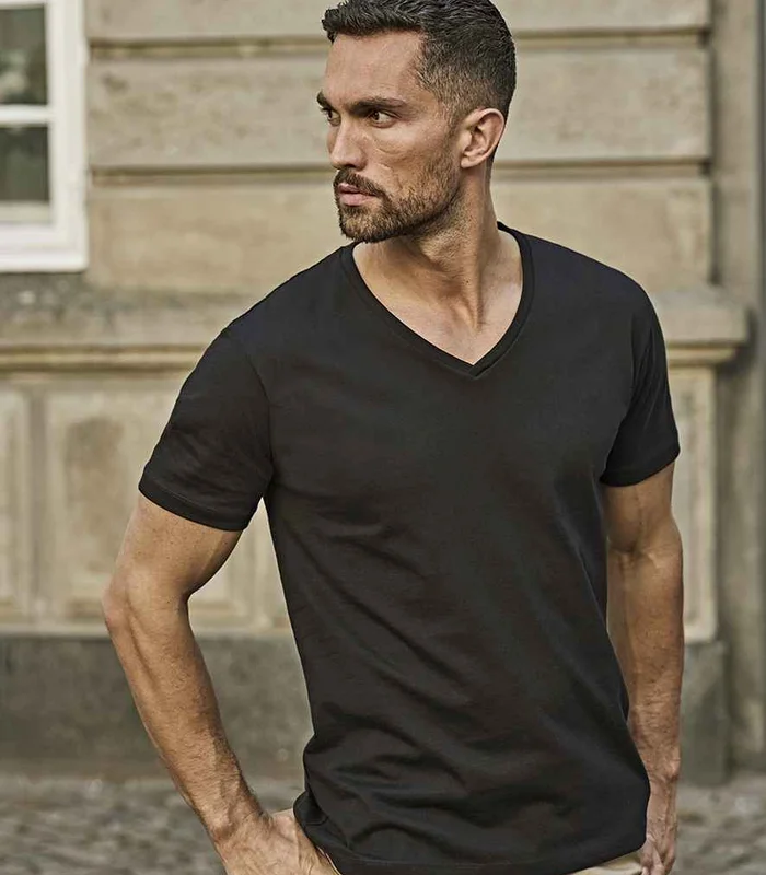 Tee Jays Tee Jays V Neck Sof T-Shirt in DGY