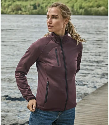 Tee Jays Tee Jays Ladies Stretch Fleece Jacket in GRP