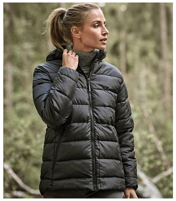 Tee Jays Tee Jays Ladies Lite Hooded Jacket in BLK