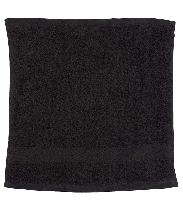 Towel City Towel City Luxury Face Cloth in BLK