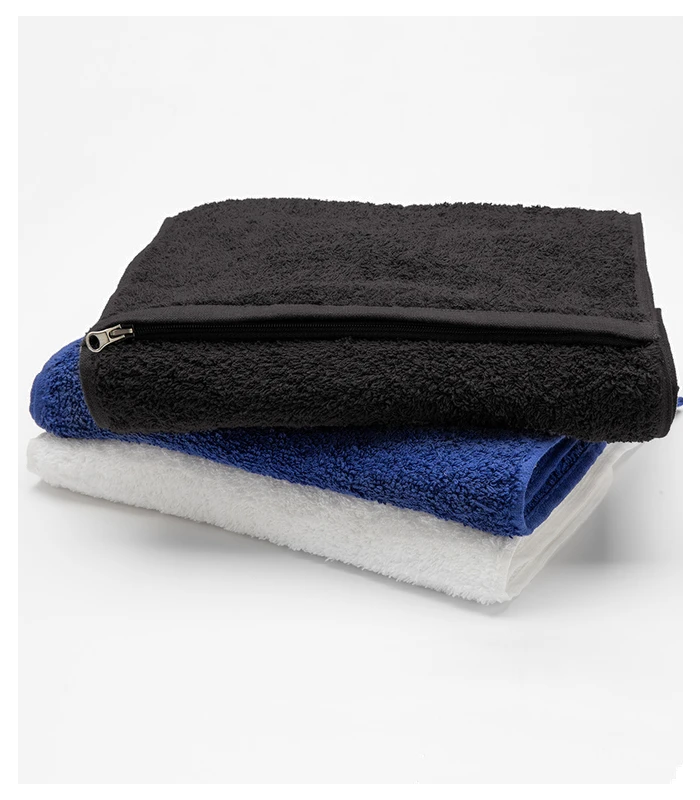Towel City Towel City Luxury Pocket Gym Towel in BLK