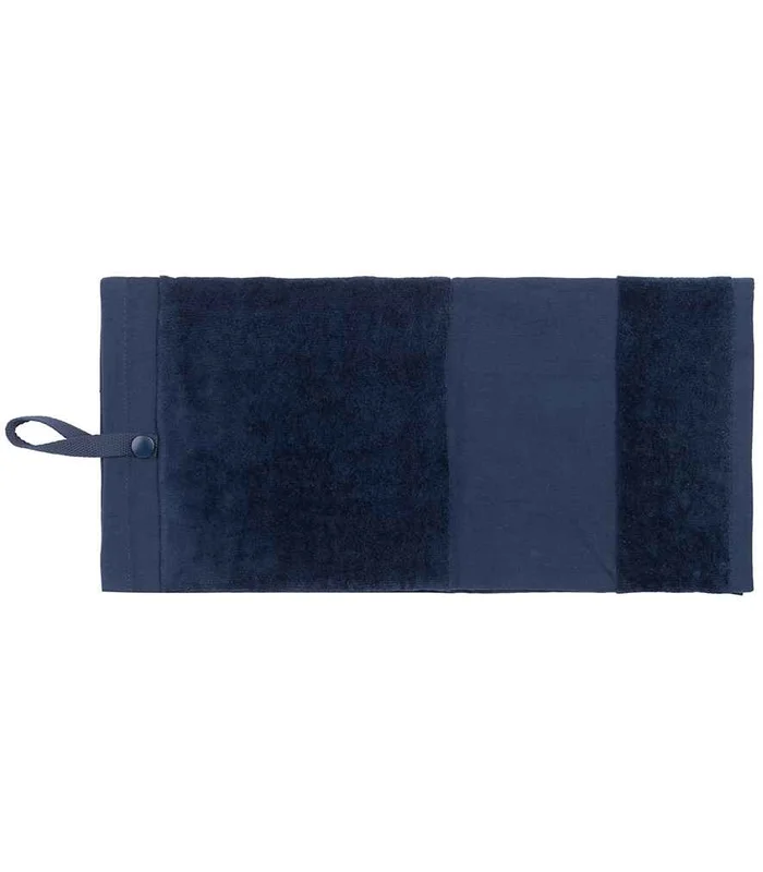 Towel City Towel City Deluxe Velour Golf Towel in Navy