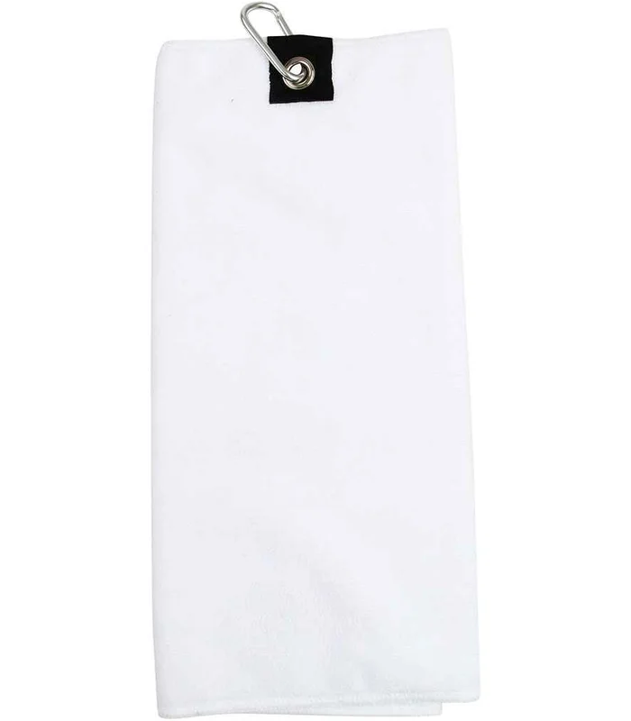 Towel City Towel City Microfibre Golf Towel in WHI