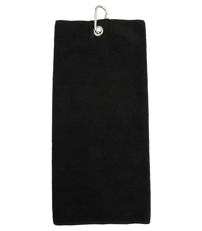 Towel City Towel City Microfibre Golf Towel in BLK