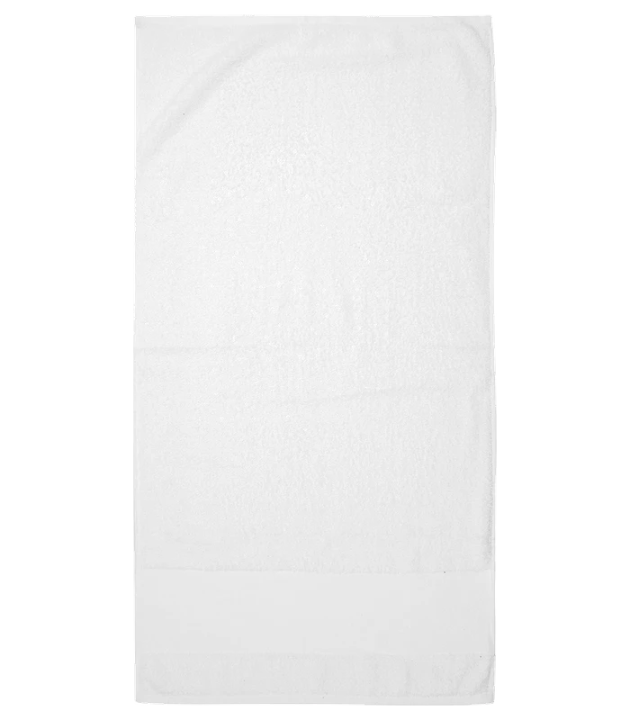 Towel City Towel City Printable Border Hand Towel in WHI
