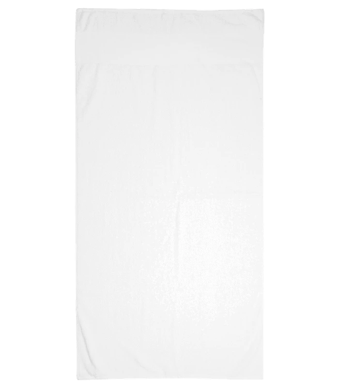 Towel City Towel City Printable Border Bath Towel in WHI