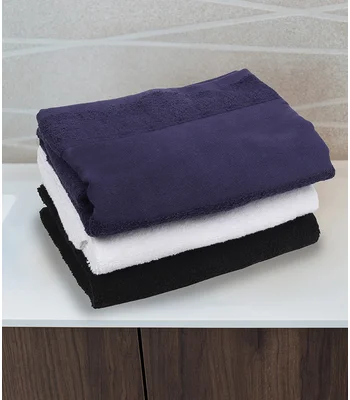 Towel City Towel City Printable Border Bath Towel in BLK