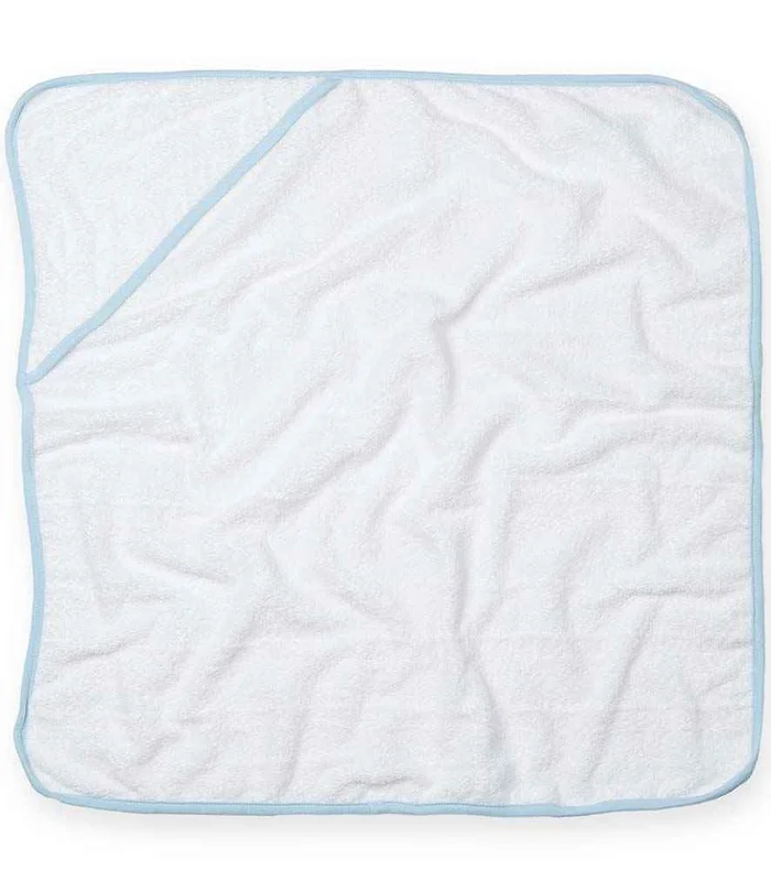 Towel City Towel City Babies Hooded Towel in WH/BL
