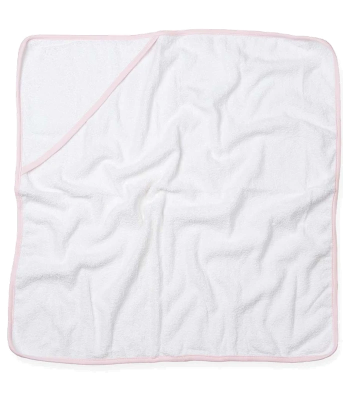 Towel City Towel City Babies Hooded Towel in WH/PI