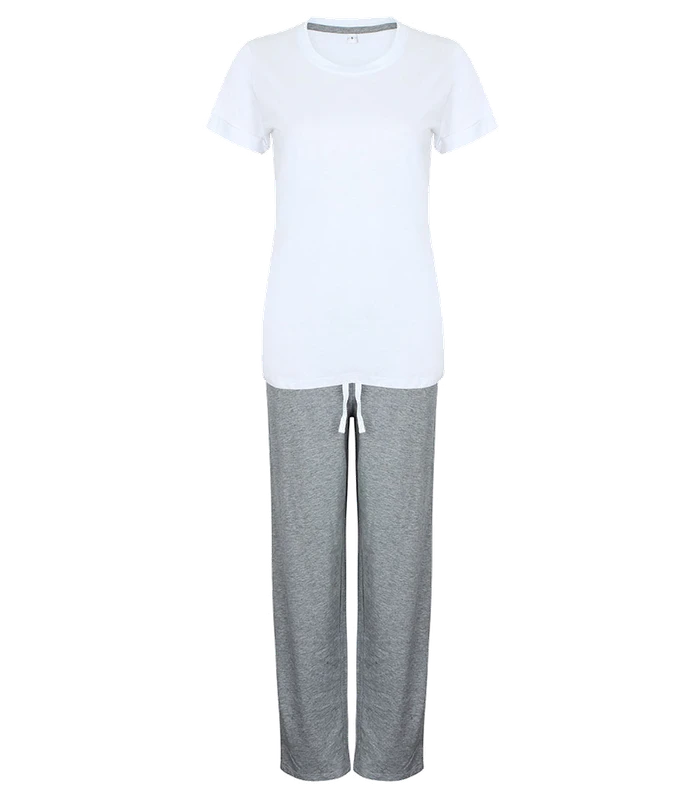Towel City Towel City Long PJ's in a Bag in WH/HE