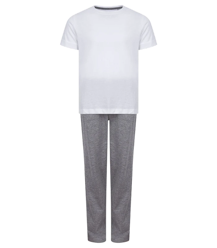 Towel City Towel City Kids Long PJ's in WH/HE