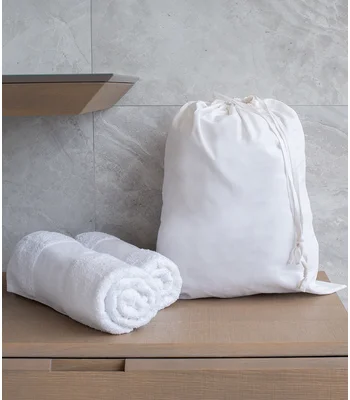 Towel City Towel City Laundry Bag in WHI
