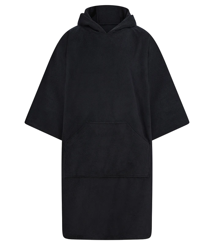 Towel City Towel City Adult Poncho in BLK