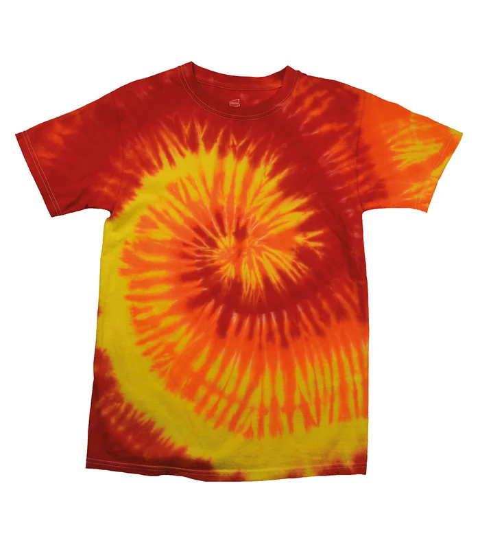 Colortone Colortone Tie-dye shirt in Blaze