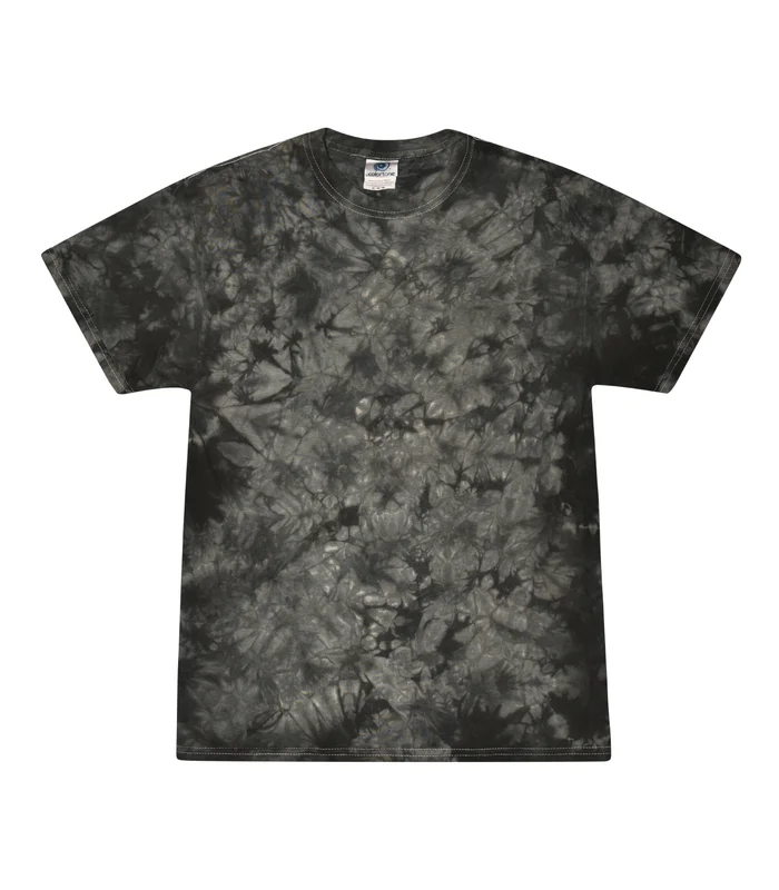Colortone Colortone Tie-dye shirt in Crystal Black