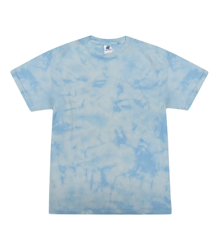Colortone Colortone Tie-dye shirt in Crystal Carolina Blue