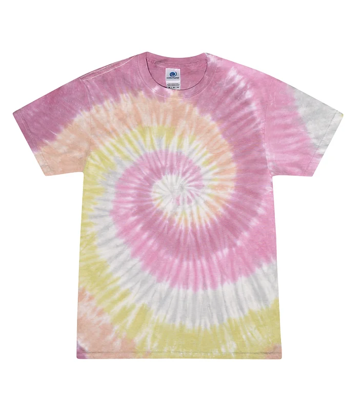 Colortone Colortone Tie-dye shirt in Desert Rose
