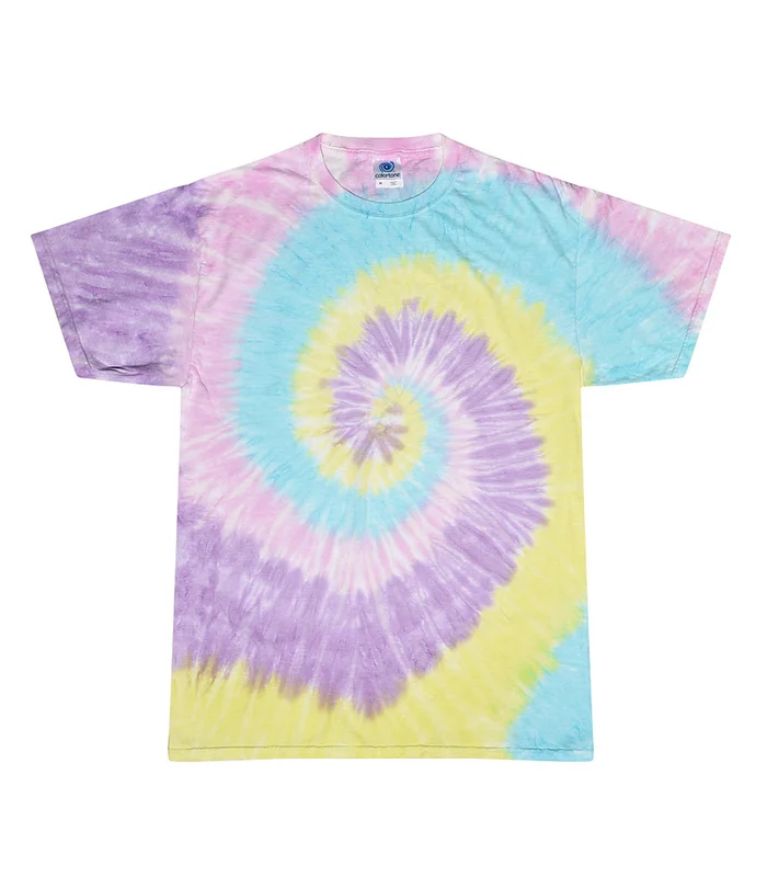 Colortone Colortone Tie-dye shirt in Jelly Bean