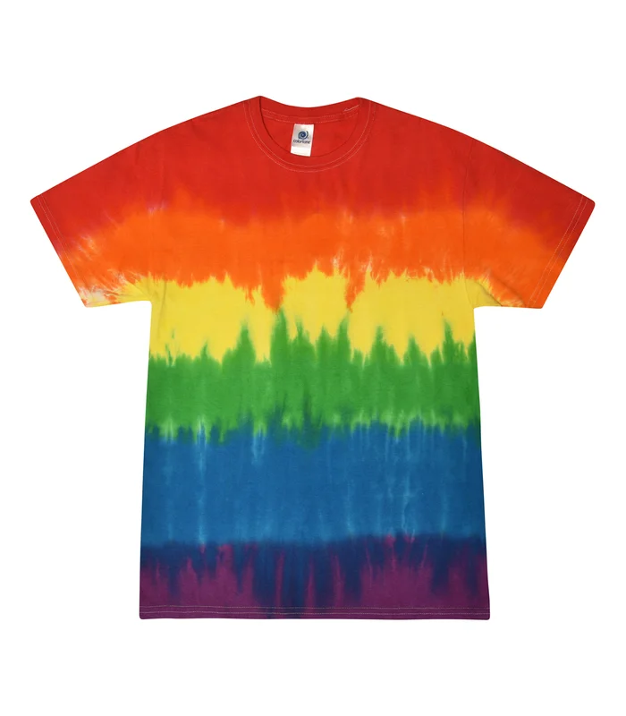 Colortone Colortone Tie-dye shirt in Pride