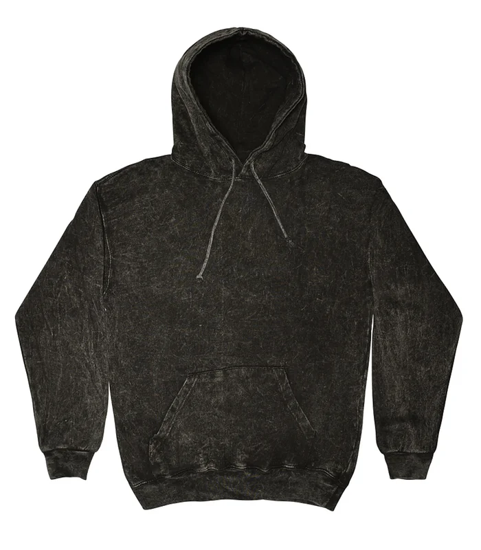 Colortone Colortone Rainbow tie-dye hoodie in Mineral Black