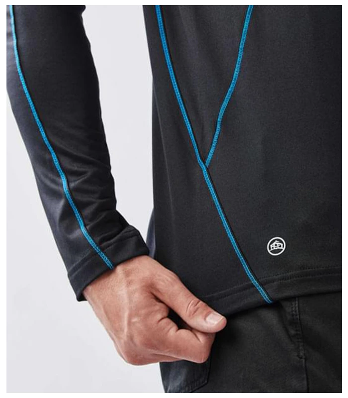 Stormtech Stormtech Pulse Fleece Pullover Zip Neck Top in BK/BR