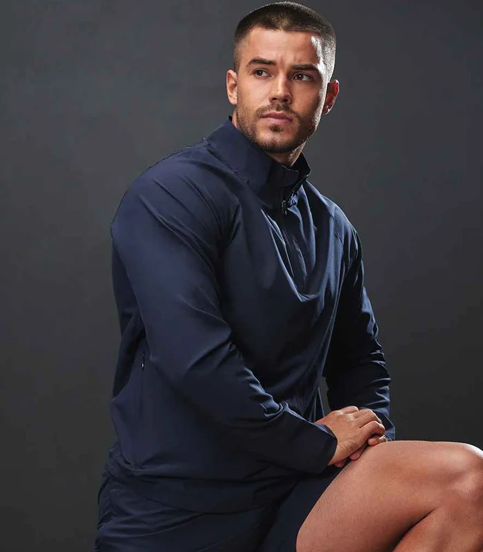 Tombo Tombo Technical 1/4 Zip Top in Navy