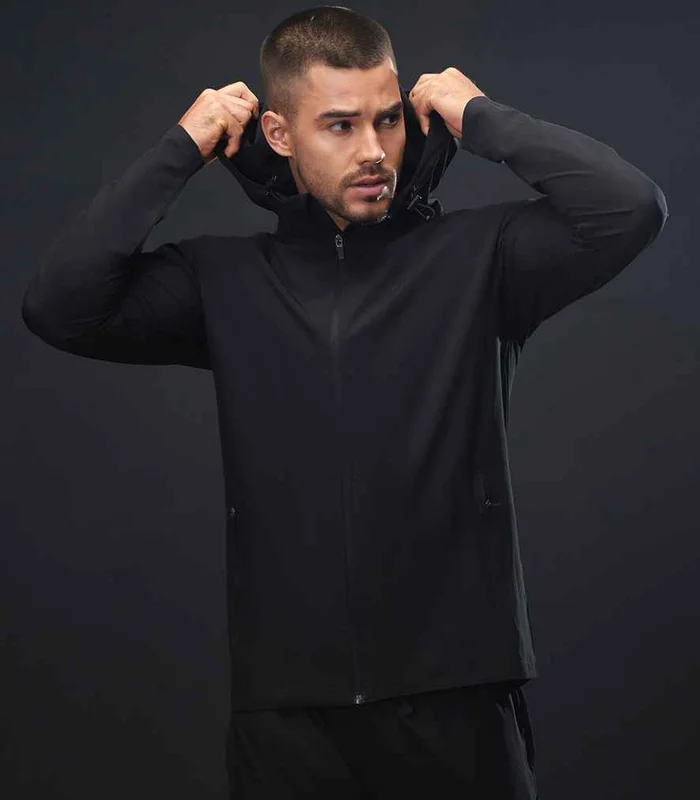 Tombo Tombo Unisex Technical Zip Through Hoodie in Navy