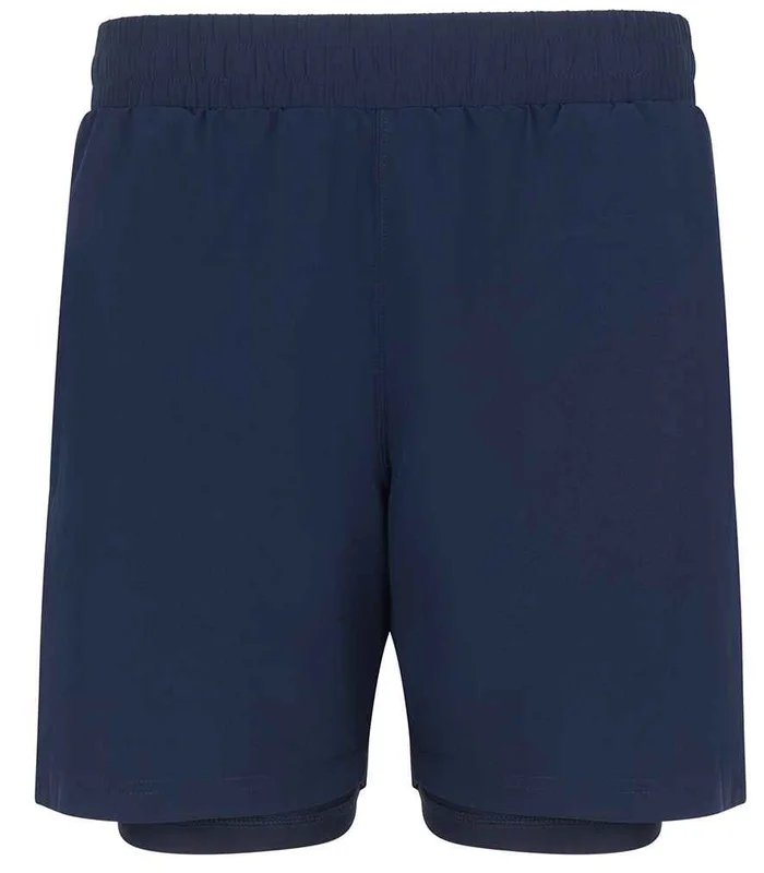 Tombo Tombo Double Layer Sports Shorts in Navy/Navy